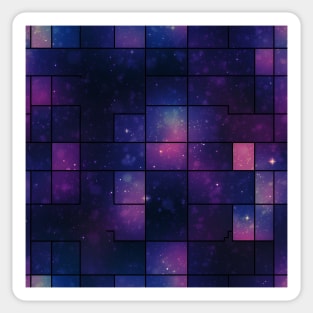 Perpetual Cosmos - Infinite Nebula Seamless Pattern Sticker